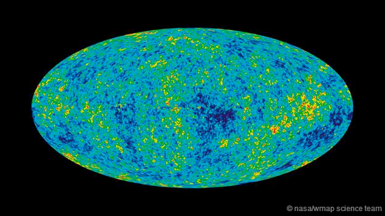 宇宙微波背景辐射(CMB)，这是宇宙大爆炸时留下的余晖